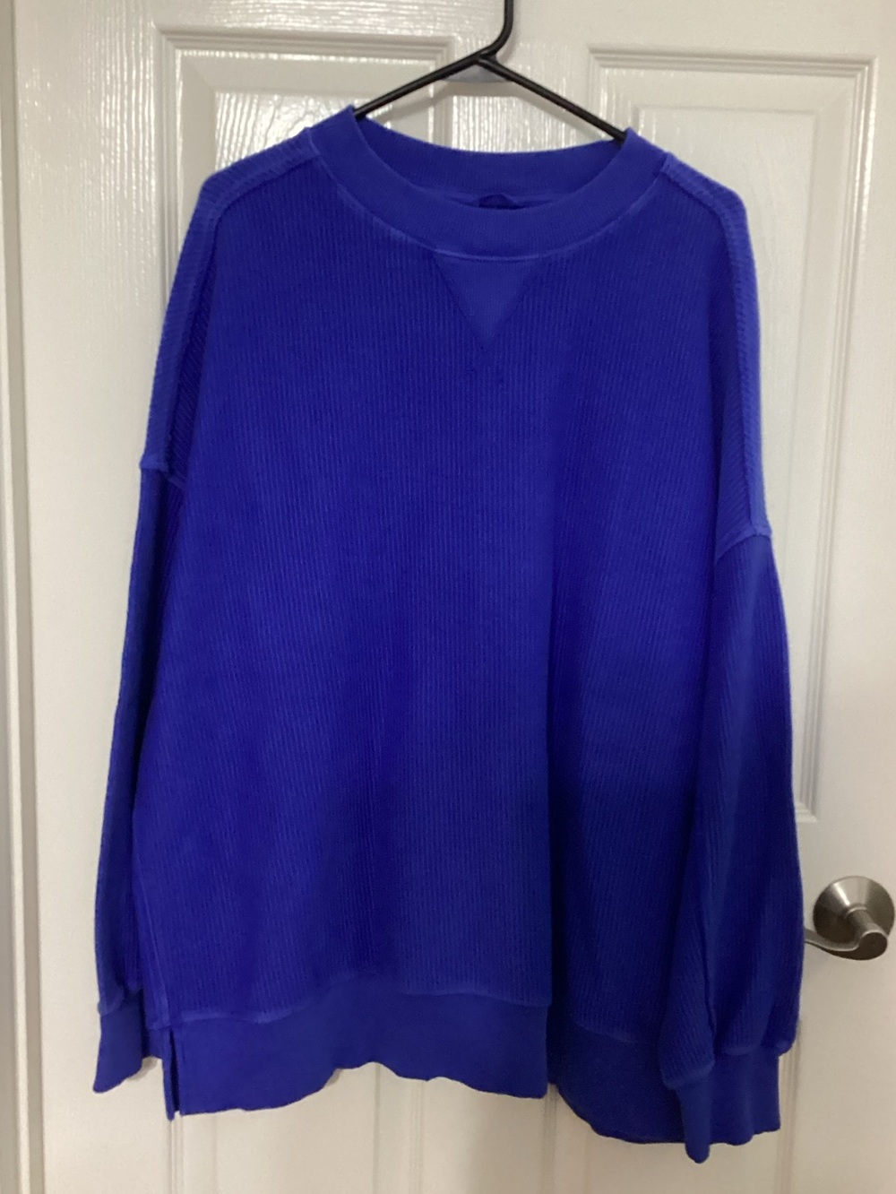 Aerie Blue Thermal Sweatshirt Women’s Medium